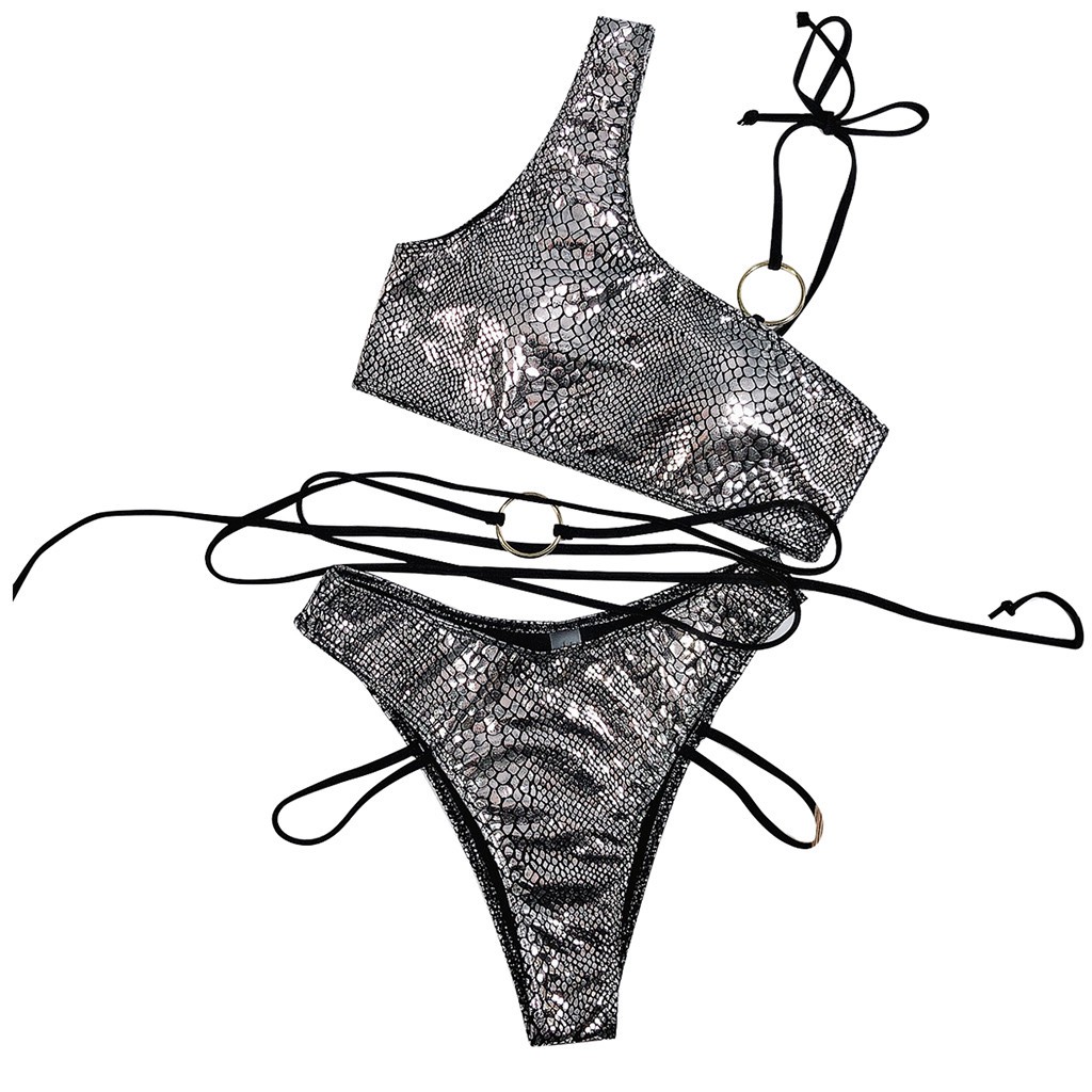 Đồ bơi có mút đệm đan dây vòng kim loại gợi cảm cho nữ | BigBuy360 - bigbuy360.vn