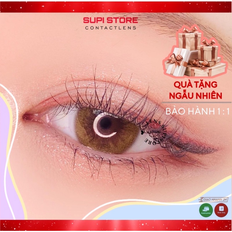 BST Lens Nâu và Xám Tự Nhiên ⛅ FREESHIP ⚡️ free case đựng lens ⚡️ Lens Xám Tây 💥 Không giãn tròng [ Mini ]