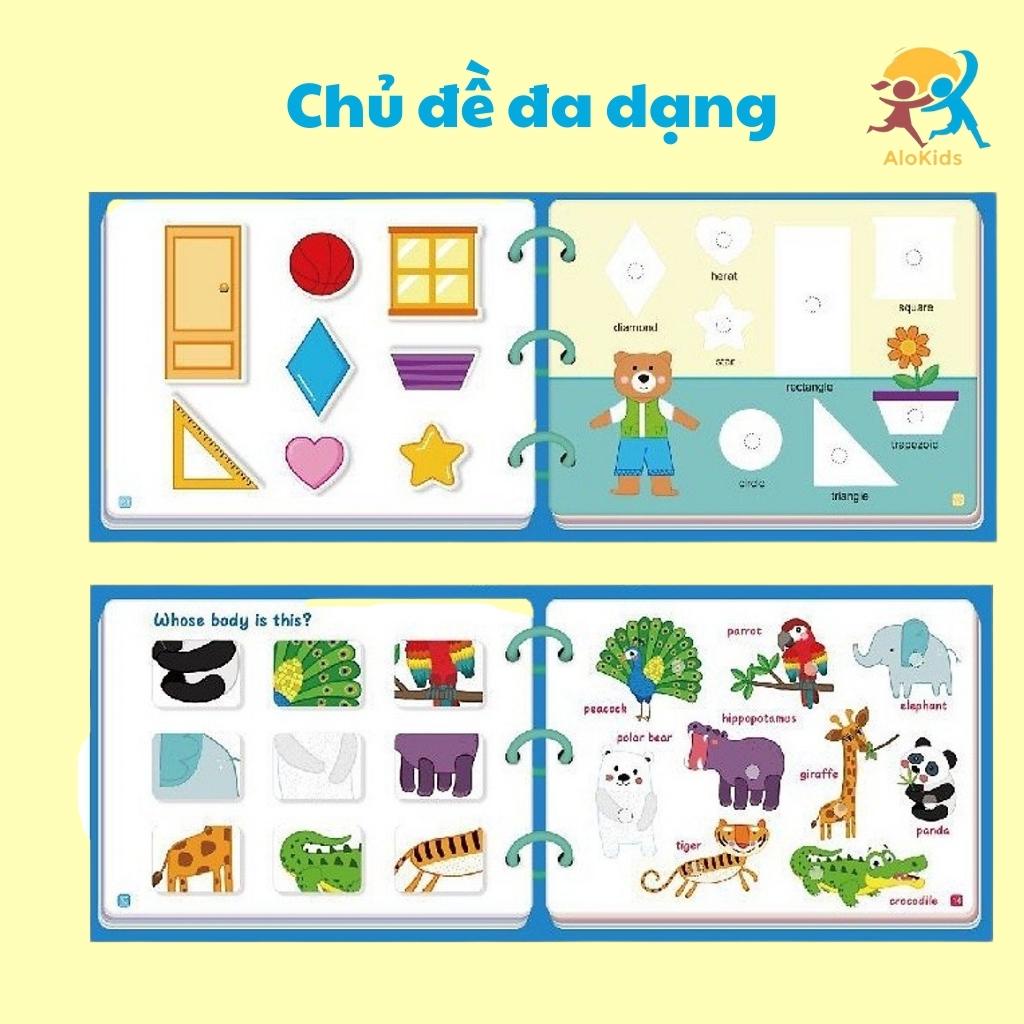 Học Liệu Bóc Dán Montessori 17 Chủ Đề Đồ Chơi Giáo Dục Sớm Cho Bé  Alokidstb Tái Sử Dụng Nhiều Lần
