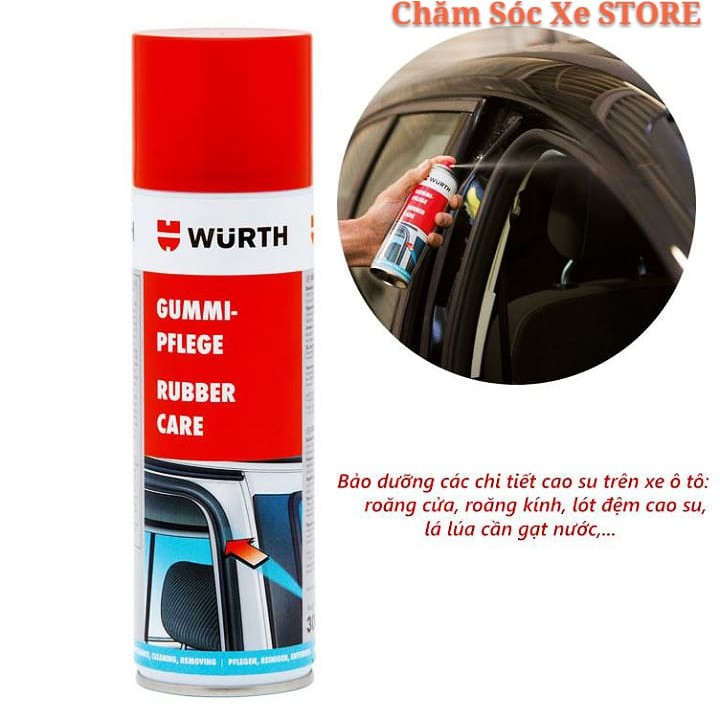 CHẤT BẢO DƯỠNG CAO SU 0890110 WURTH GUMMI PFLEGE RUBBER CARE