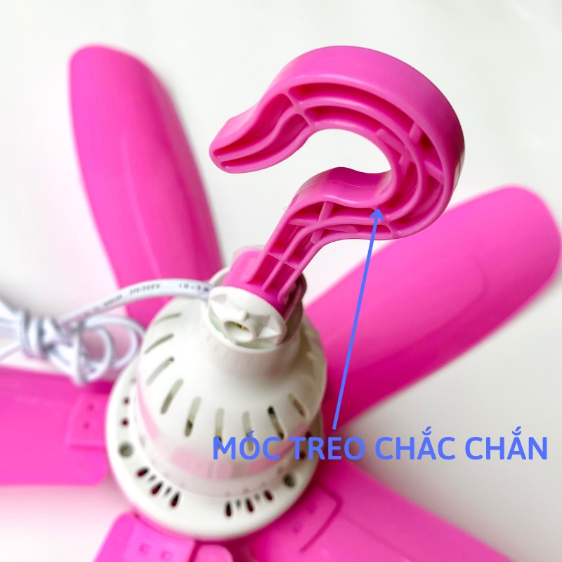 Quạt Màn Trần Mini 5 Cánh Sải 50cm Treo Giường Êm Ái Dễ Chịu
