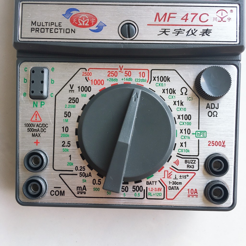 Đồng hồ kim vạn năng MF47C - Đồng hồ cơ vạn năng đầy đủ phụ kiện kèm theo