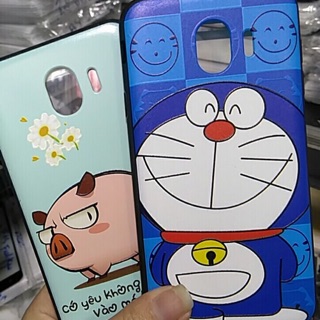 Ốp lưng samsung j4 doremon heo kèm cường lực