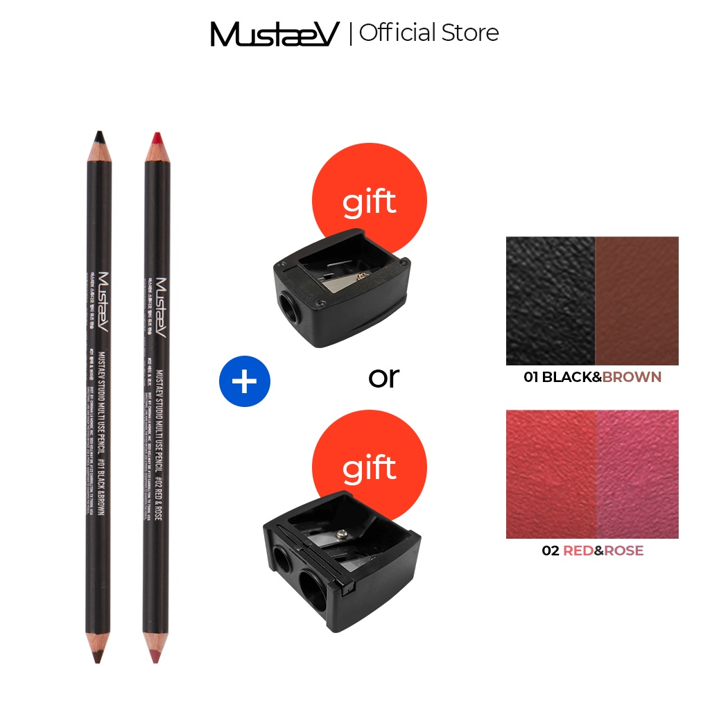 Chì kẻ mắt MUSTAEV Studio Multi Use Pencil cao cấp (2g)