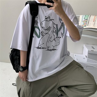 Áo phông in hình khủng long siêu cute