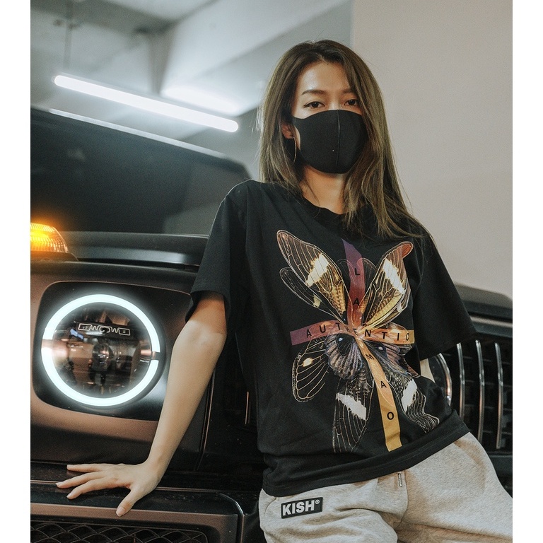 Áo thun local brand LAEMAO, form rộng chất cotton họa tiết INSETC ILLUSION