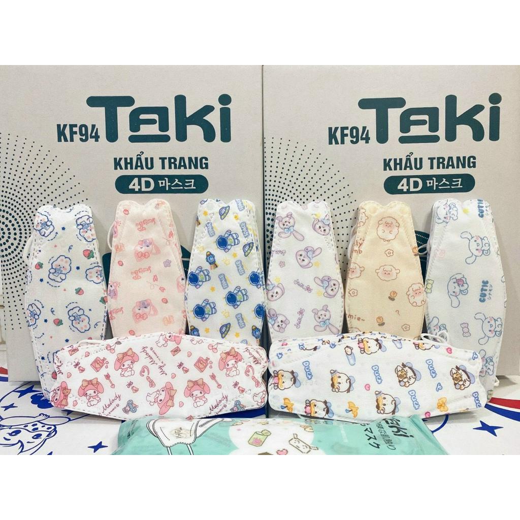 KHẨU TRANG KF94 Taki 4 Lớp Người lớn in hoạ tiết
