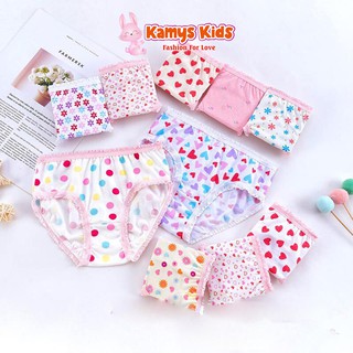 Quần chíp cotton trẻ em KAMYS KIDS dễ thương dành cho bé gái từ 2-12 tuổi