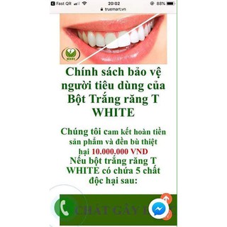 bột trắng răng TWHITE