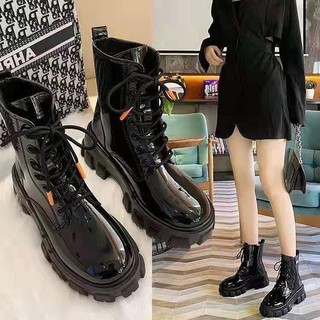 Boots Nữ cao cổ da bóng, da lỳ hottrend hàng cao cấp