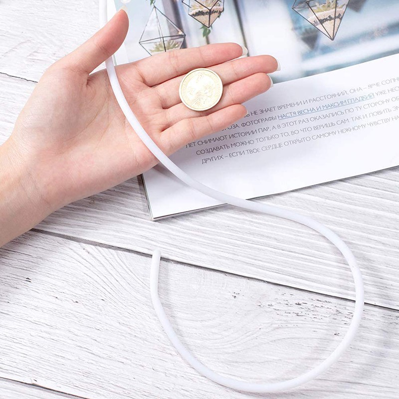 Ready Stock 1Roll 3mm Hole: 1.5mm Hollow Pipe PVC Tubular Synthetic Rubber Cord