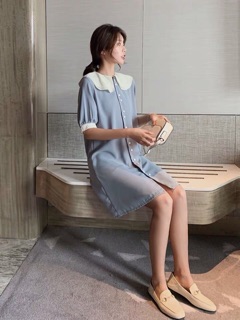 [ORDER]Đầm cổ sen[ảnh thật ở cuối]