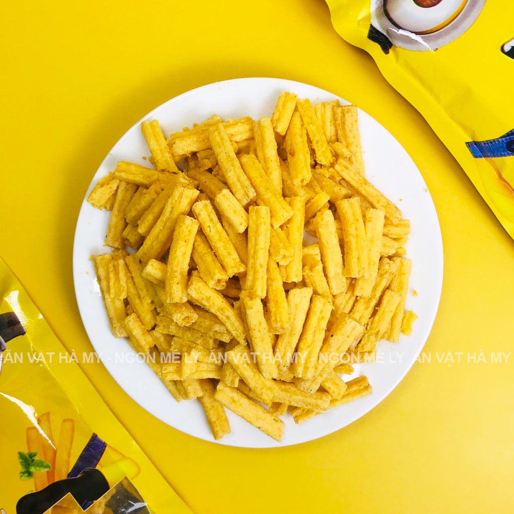 Snack khoai tây chiên minion đồ ăn vặt Hà My