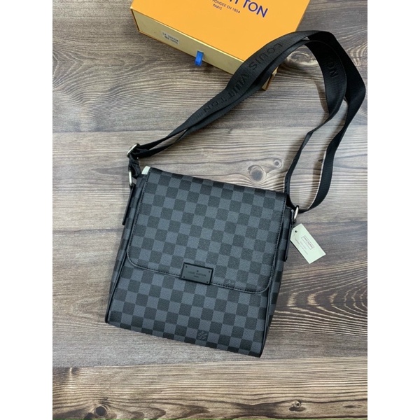 Túi chéo lv, Túi chéo lv da pu tiện ích, Túi đeo chéo nam Fullbox.