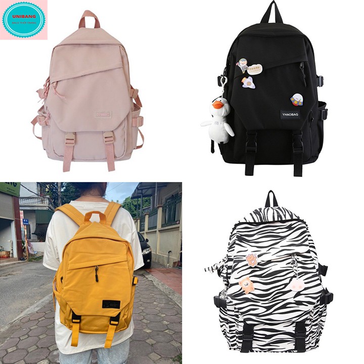 {Tặng kèm sticke}Balo Đi Học Đi Chơi Nam Nữ UNIBAG Hàn Quốc Nhiều Ngăn Tiện Dụng cute dễ thương hót nhất hiện nay BL 608