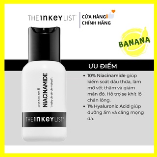 The inkey list-serum kháng mụn mờ thâm niacinamide 30ml