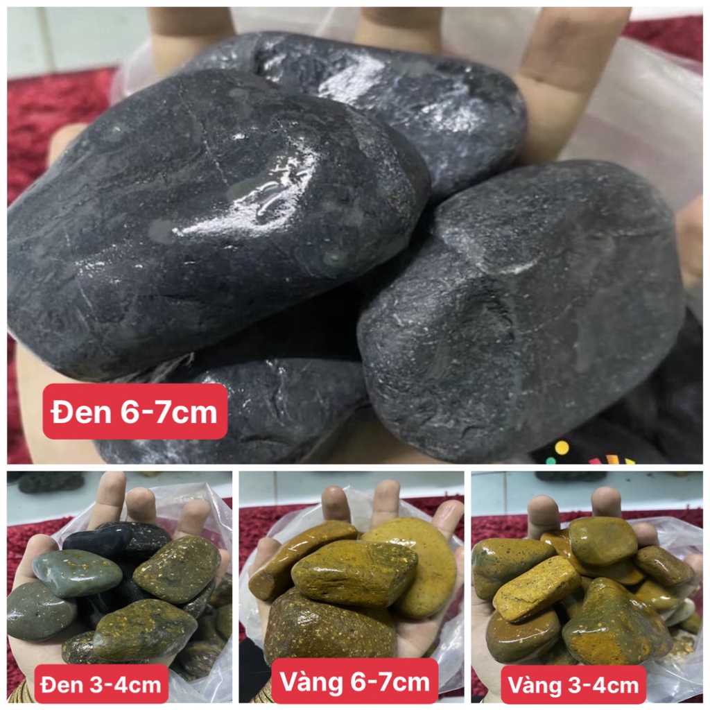Sỏi Cuội thiên nhiên trang trí hồ cá (1kg)