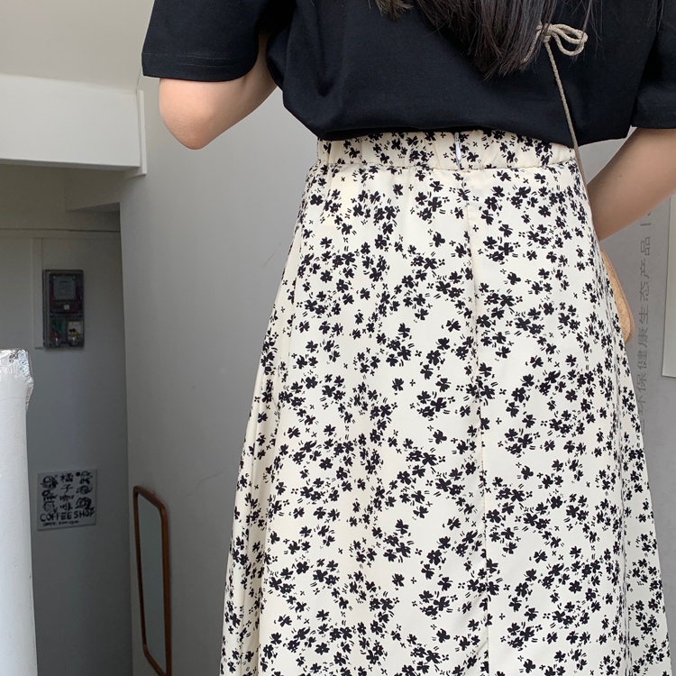 Chân Váy Chữ A Lưng Cao In Họa Tiết Mẫu Mới Thời Trang Xuân Hè Cho Nữ