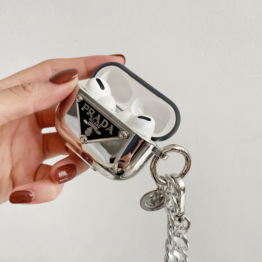Vỏ Bảo Vệ Hộp Sạc Tai Nghe Bluetooth airpods 1 2 pro Bằng tpu Mềm Mạ Bạc Họa Tiết Hoạt Hình Dễ Thương
