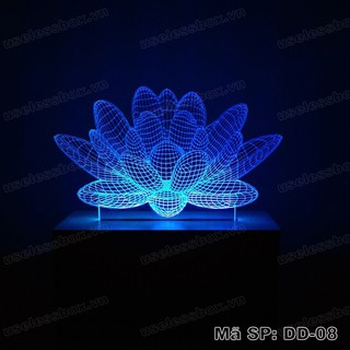 Đèn ngủ 3D hình Hoa Sen