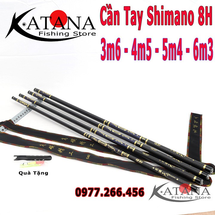 Cần Câu Tay Shimano 8H - Giá Tốt - 3m6 4m5 5m4 6m3