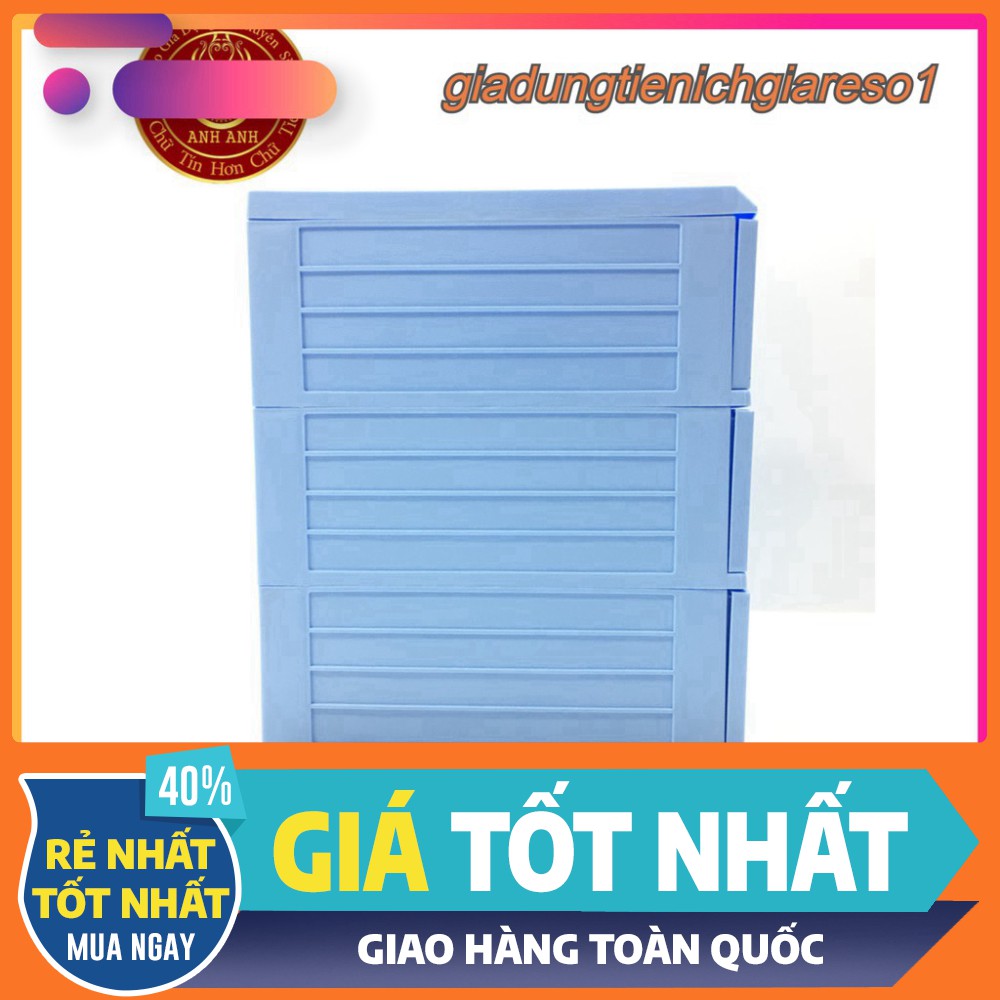 [Rẻ Vô Địch] TỦ NHỰA VIỆT NHẬT 3 TẦNG MINI - TỦ QUẦN ÁO TRẺ EM- Giá Rẻ.