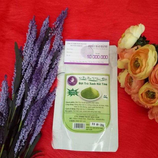 Combo bột trà xanh + sữa ong chúa.
