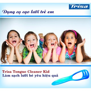 Dụng Cụ Cạo Lưỡi Trẻ Em Trisa Kid ( Compact )