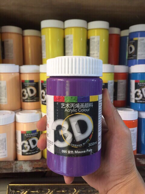 Màu vẽ 3D Acrylic 300ml( có video, ảnh thật)