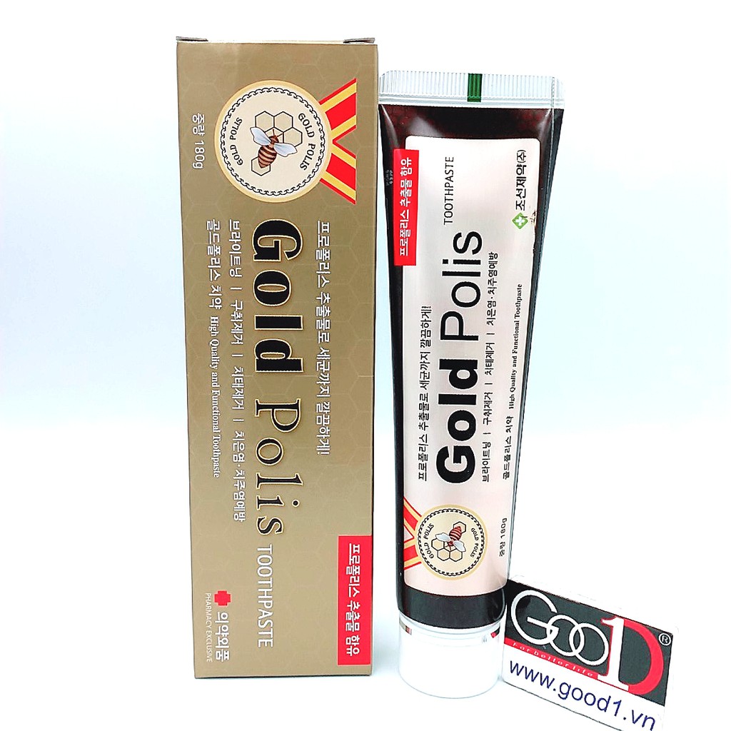 Kem đánh răng thảo dược Hàn Quốc cao cấp Gold ProPolis 180g