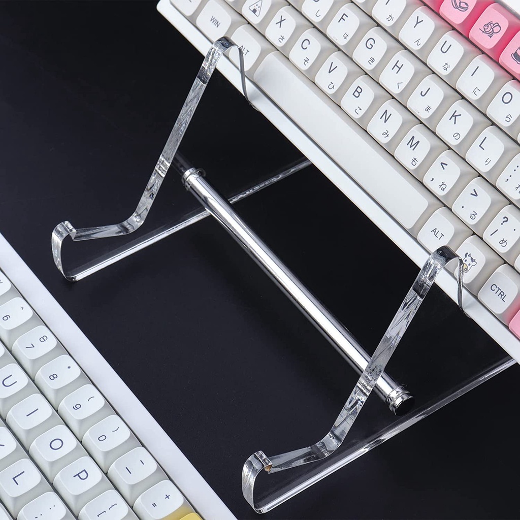 Chân đế bàn phím TOPWANG Đế màn hình bàn phím cơ 3 tầng Giá đỡ khung acrylic siêu dày trong suốt Giá đỡ bàn phím chơi game Giá đỡ tấm