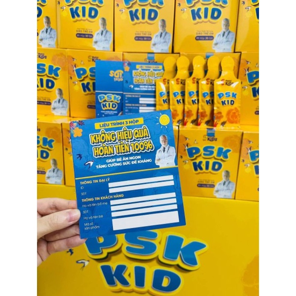 Siro ăn ngon cho bé PSK Kid bé ăn ngon hấp thu tốt, hỗ trợ miễn dịch hộp 15 gói - BODIMATXI