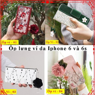 Bao da iphone 6 và 6s, 📢FREE SHIP📢 bao da iphone có các ngăn đựng Tiền, thẻ thời trang, tinh tế, dễ cầm, phong cách