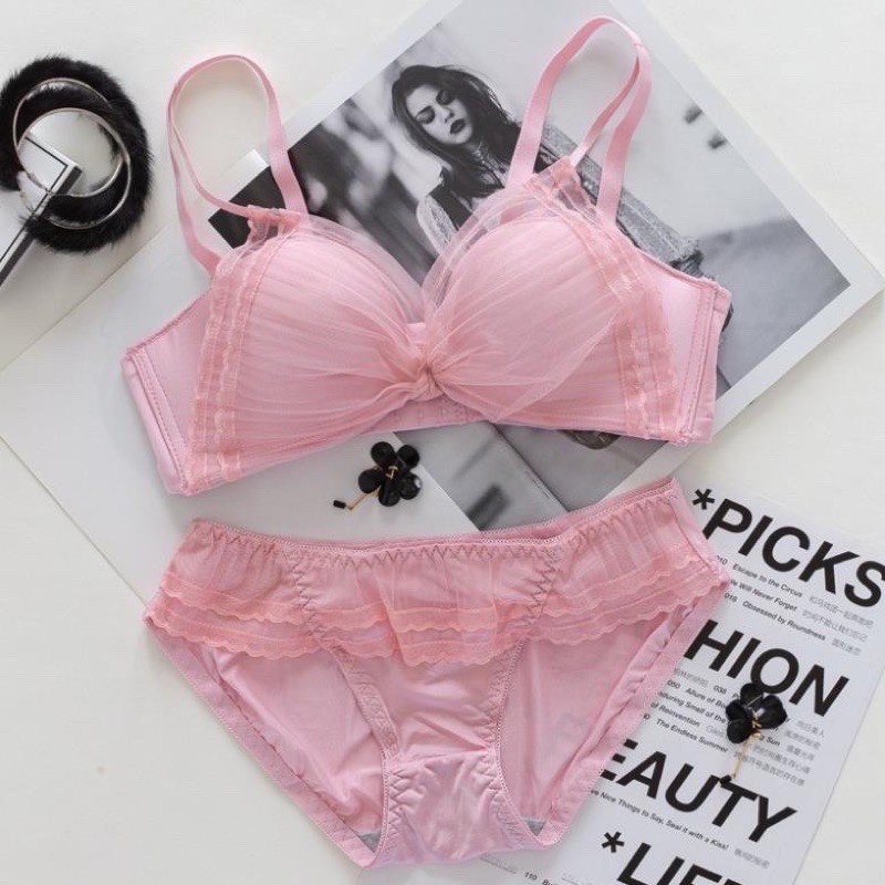 Bộ đồ lót MAIKA Đồ lót nữ cánh chuồn không gọng nâng ngực pha ren cao cấp siêu đẹp, phụ kiện thời trang | BigBuy360 - bigbuy360.vn