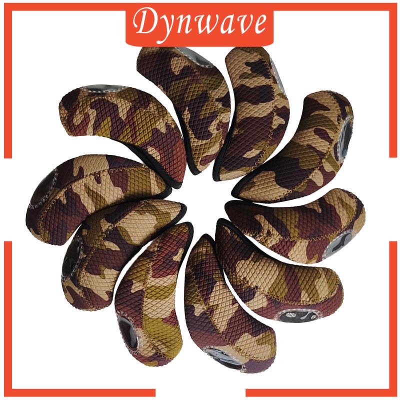 Set 10 Vỏ Bọc Bảo Vệ Đầu Gậy Đánh Golf Bằng Cao Su Tổng Hợp Neoprene Màu Trong Suốt