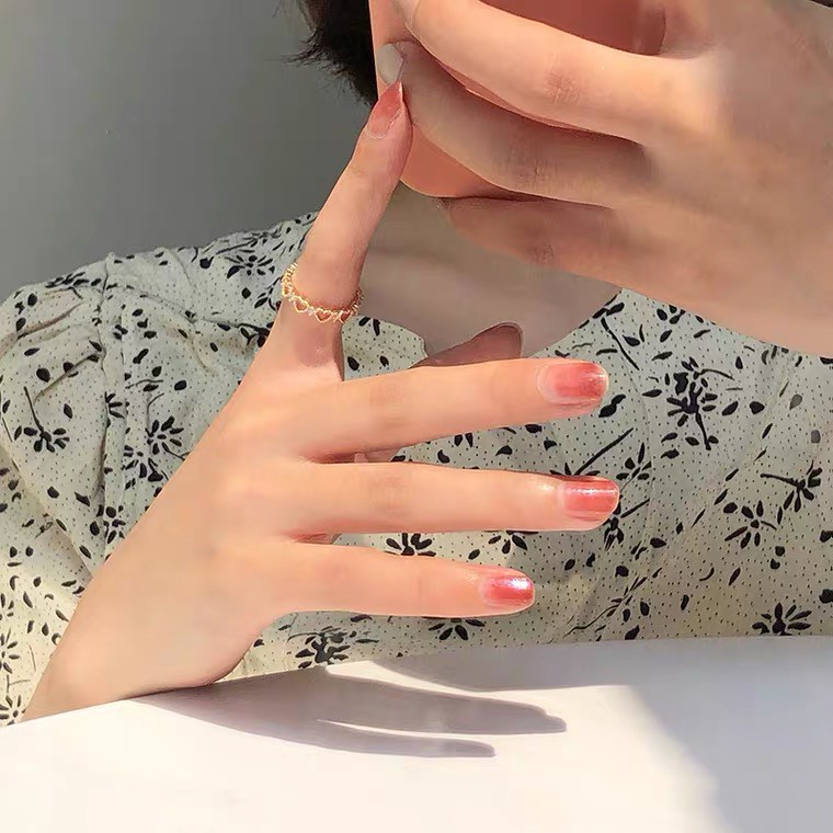 Nhẫn Hở Hình Trái Tim Tinh Tế Thời Trang Dành Cho Nữ