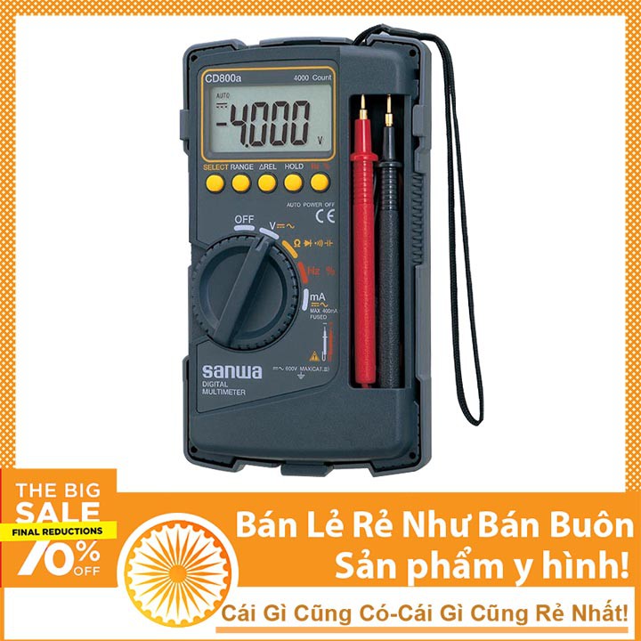 Đồng Hồ Đo Điện Vạn Năng SUNWA-CD800A