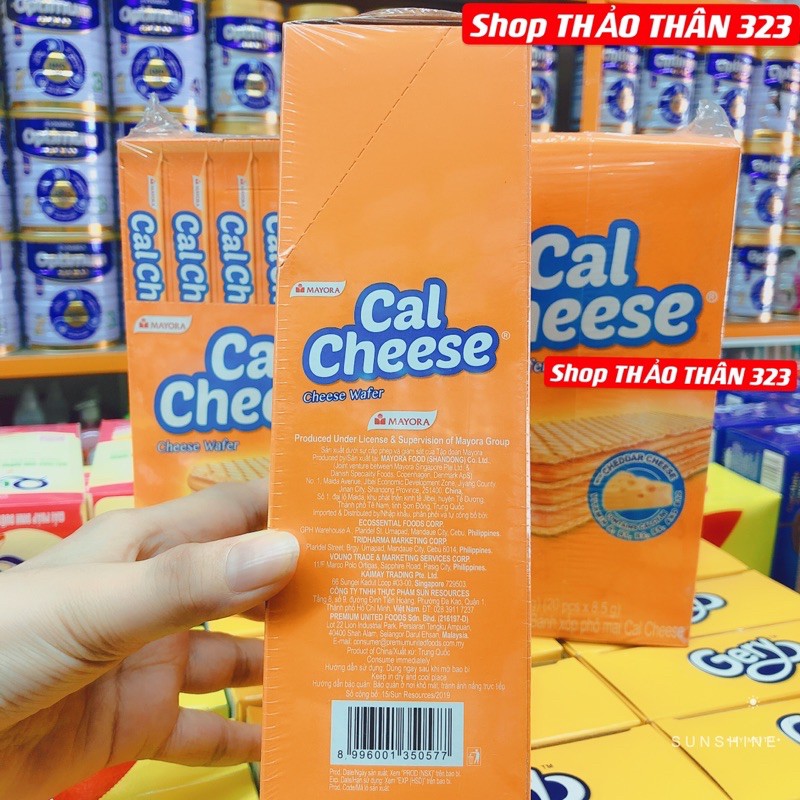 ❤Bánh Xốp Phô mai Cal Cheese 170g (20 thanh X 8,5g)