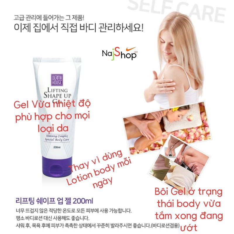 COMBO 2 TUÝP KEM TAN MỠ DERMAHOUSE VỪA DƯỠNG BODY ( DẠNG HOT, LẠNH)