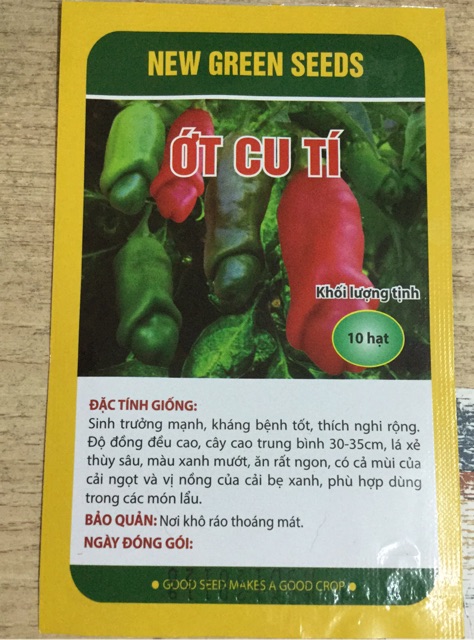 Hạt giống ớt cu tí