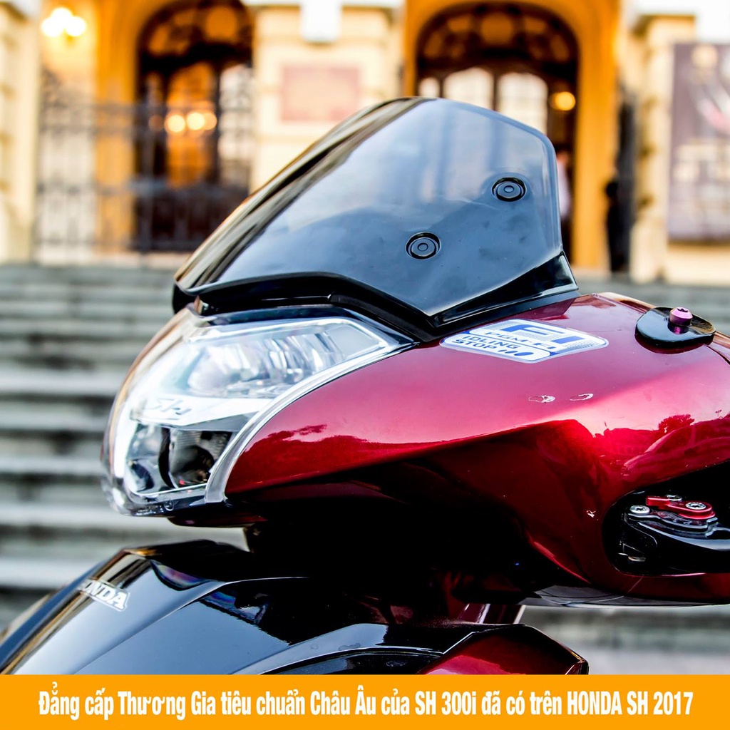 Kính chắn gió xe máy SH125, SH150, SH Việt Nam 2017 - 2019 trong suốt Zhi.pat chính hãng – BH 12 Tháng