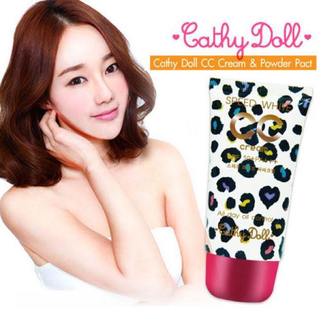 Kem nền CC Cathy Doll Speed White CC Cream SPF 50 PA+++ thái lan