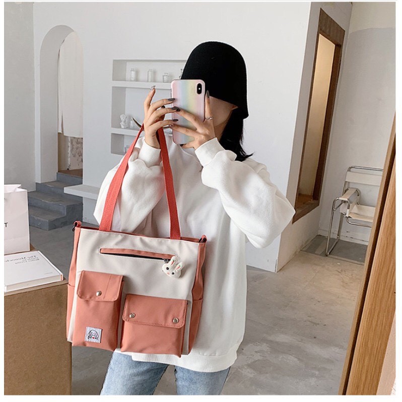 Túi Vải Đeo Vai nữ Canvas Thời Trang DV002