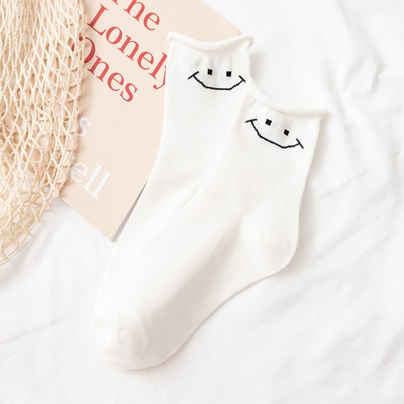 Vớ cao cổ trắng Nivamo tất nữ cute phong cách hàn quốc hình chú gấu TN133