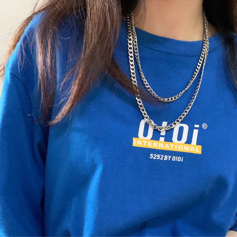 Dây chuyền dạng chuỗi xích bằng thép titan cá tính thời trang titan chống rỉ - Vòng cổ Chuỗi trơn