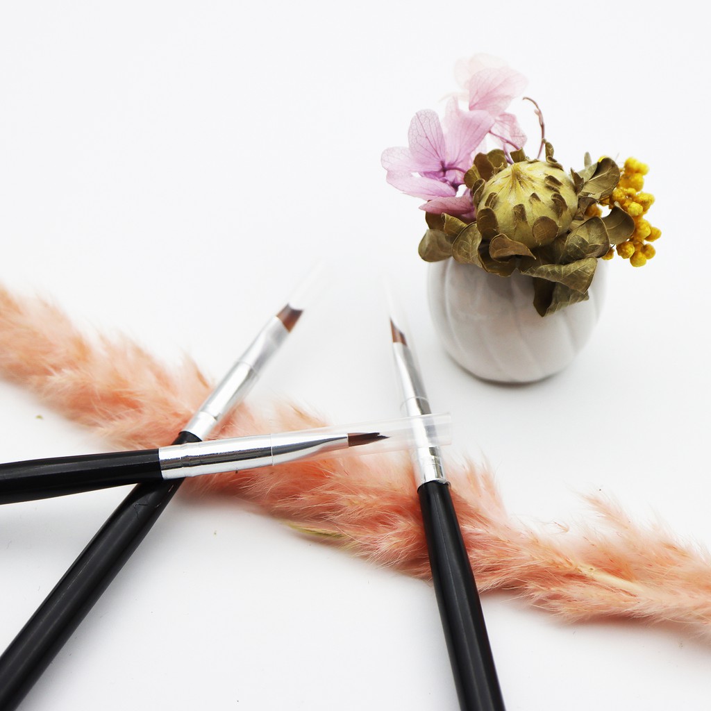 Cọ French đầu móng kiểu Pháp, cọ vẽ móng nail Jeliva Chính Hãng