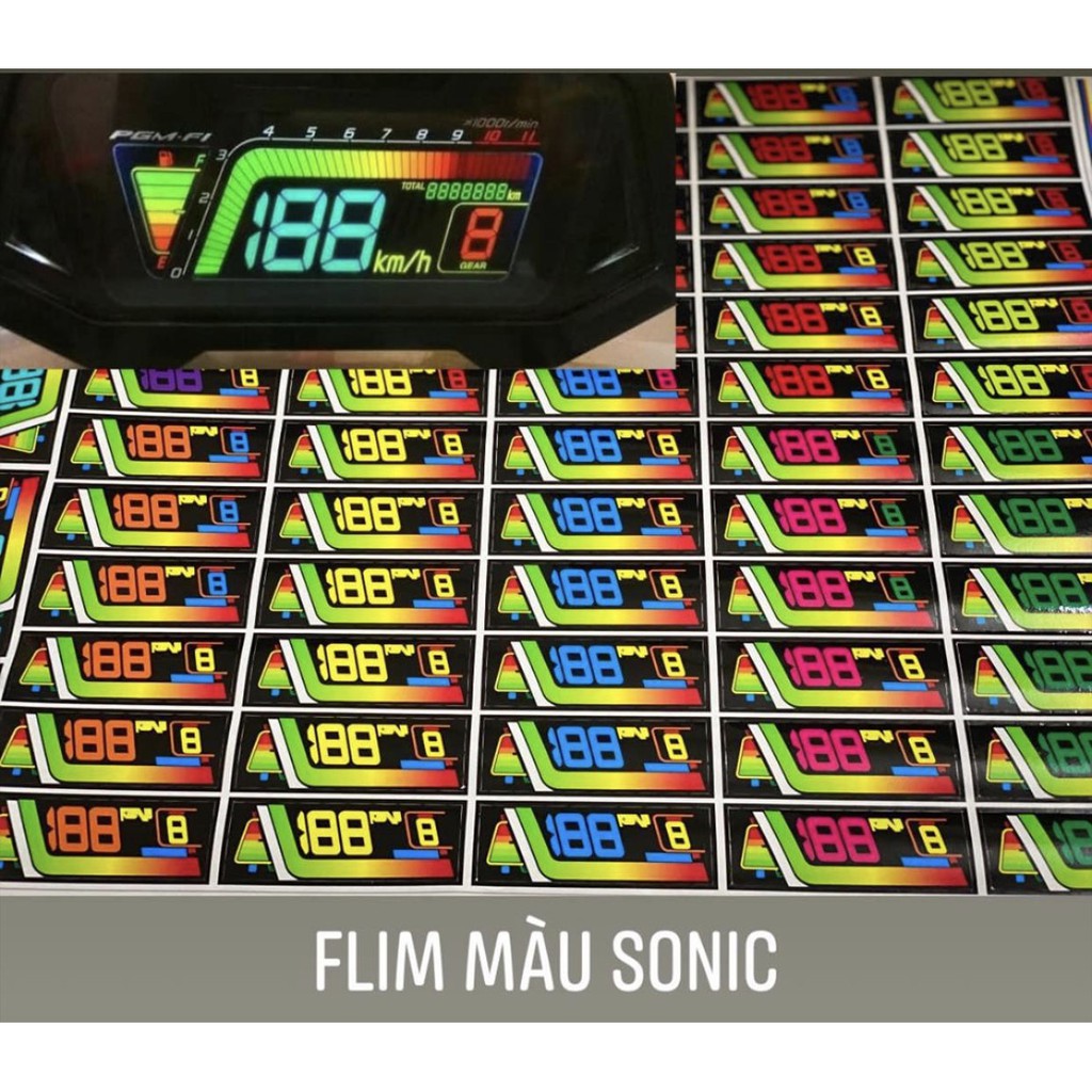 Flim màu Đồng Hồ Sonic