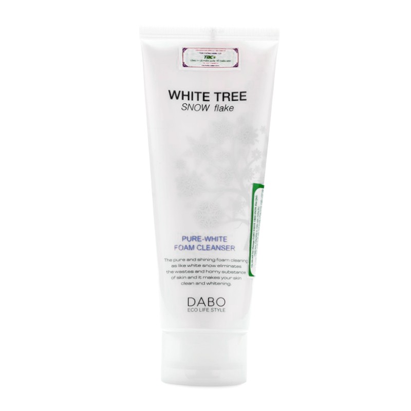 SỮA RỬA MẶT NGỪA MỤN VÀ LÀM MỜ NÁM, TÀN NHANG TỪ CÂY TUYẾT TRẮNG DABO WHITE TREE SNOW FLAKE 150ML - HÀN QUỐC CHÍNH HÃNG