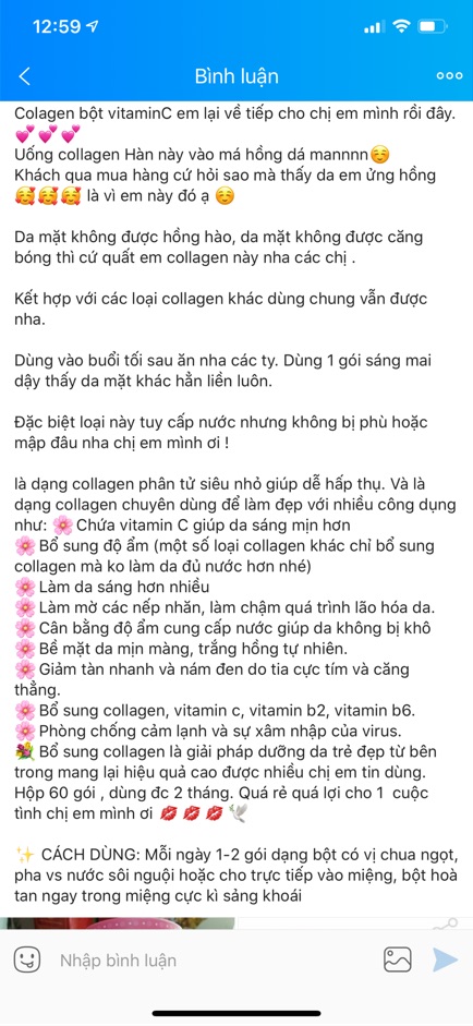 [HÀNG MỚI VỀ] Bột Uống Bổ Sung Collagen Hàn Quốc Hôp 60 gói