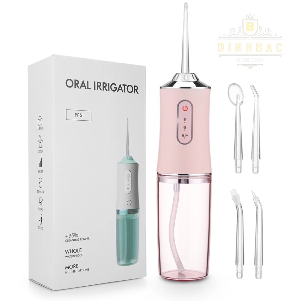 Tăm nước Oral Irrigator làm sạch răng miệng linh hoạt Đình Bắc Store